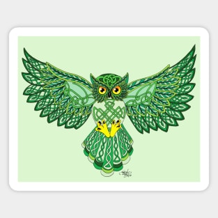 Celtic Flight Owl Magnet